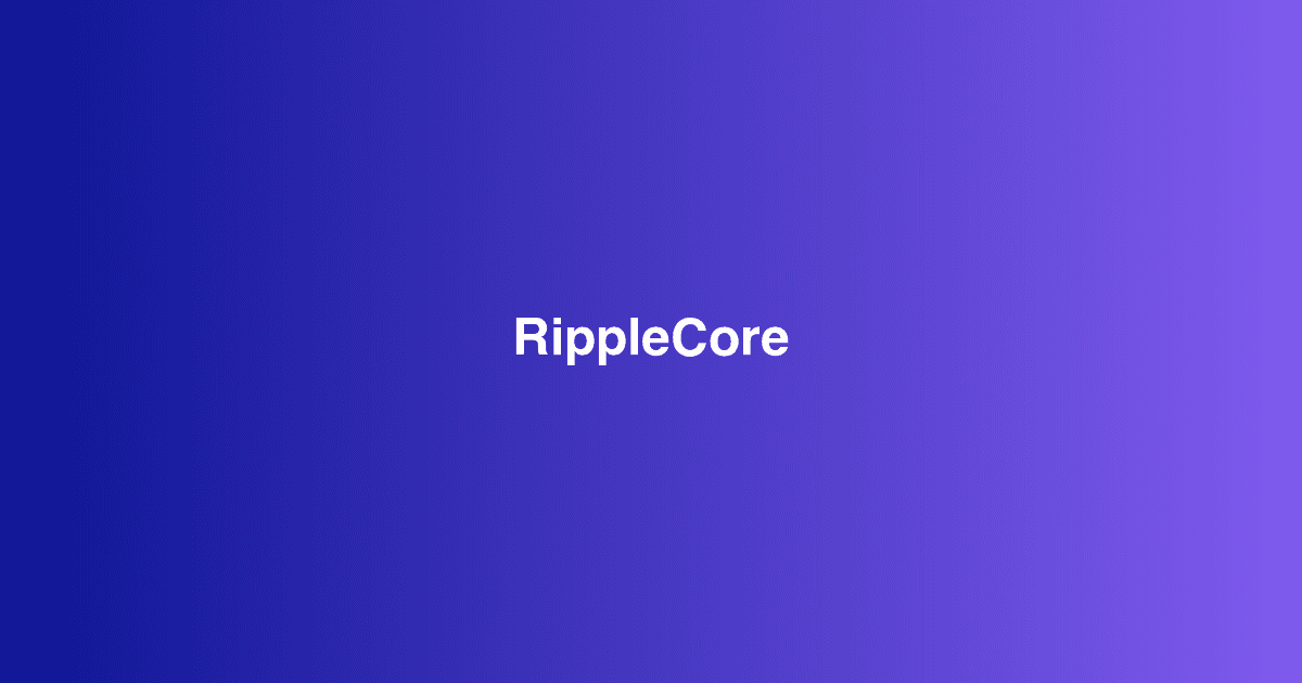 Welcome to Ripplecore